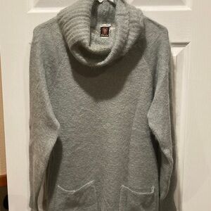 Cozy Gray Anne Klein Cowl Neck Sweater from Italy